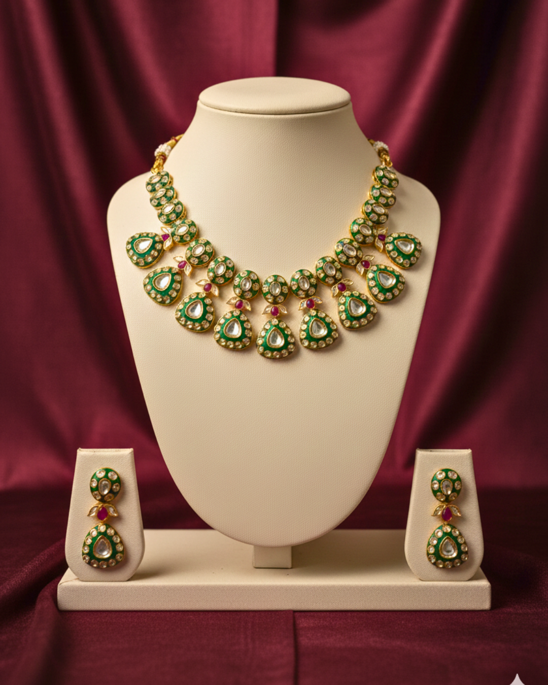 Firdaus Emerald Drop Set