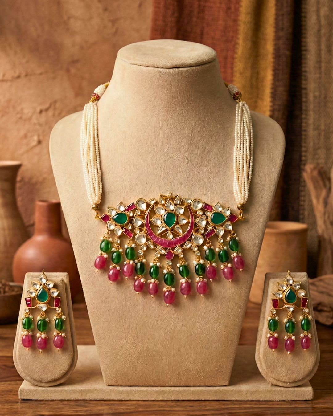 Chandrika Gulabi Hara Set