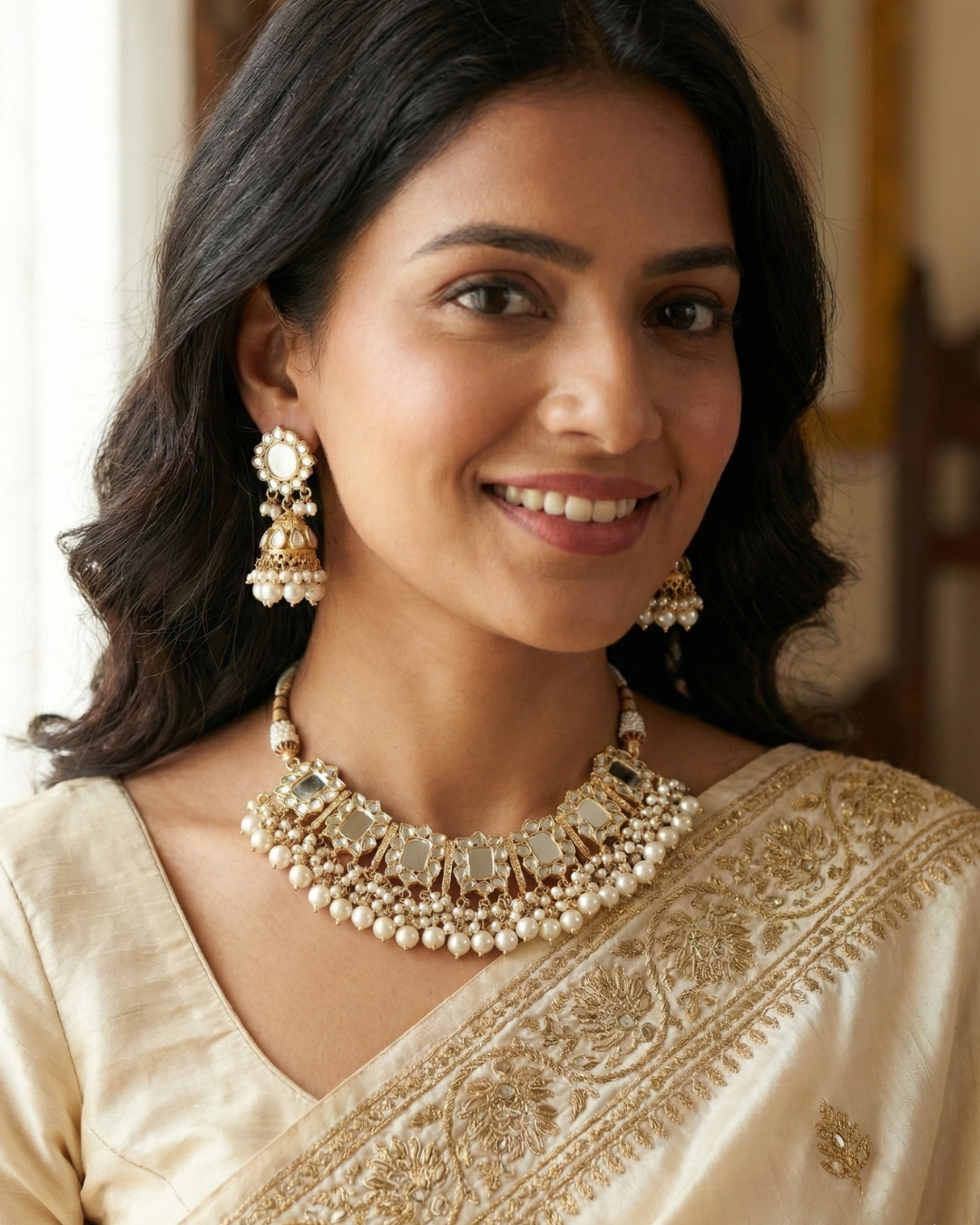 Noor Pearl Choker Set