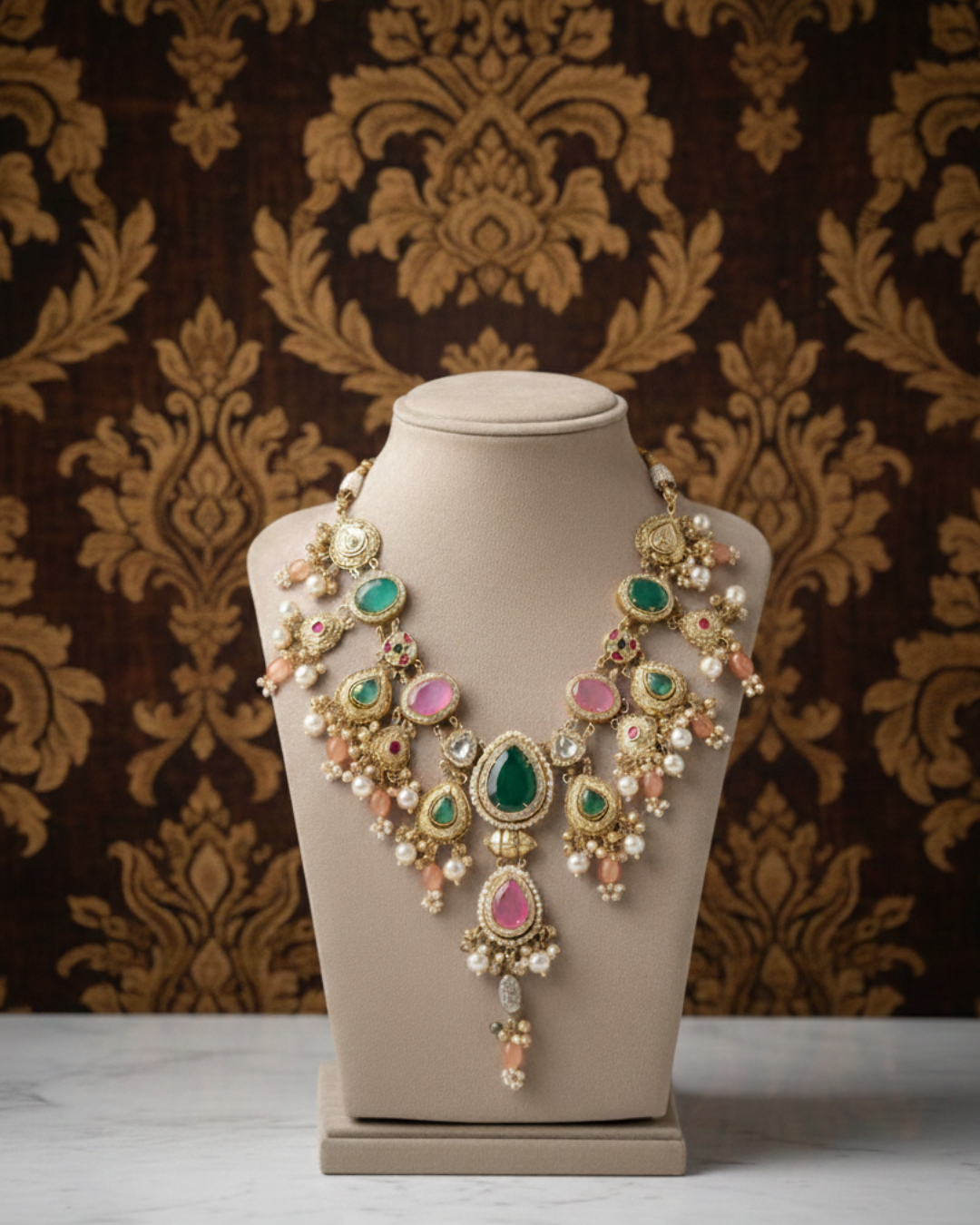 Navrang Heirloom Polki Necklace