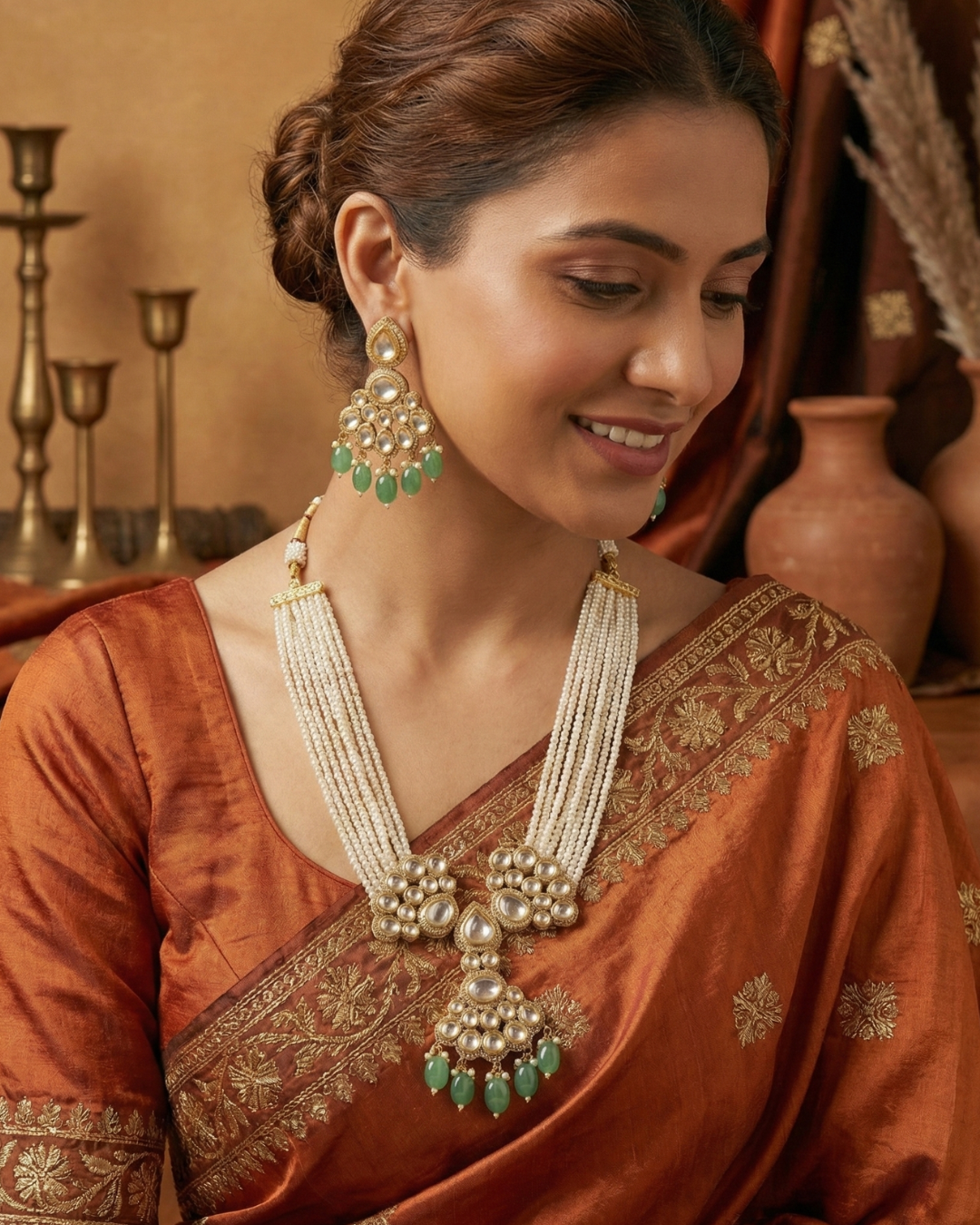 Aarna Pearl Haar Set