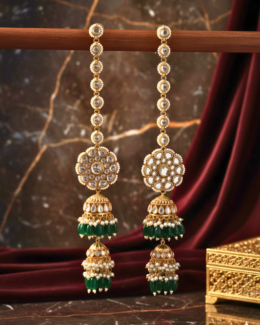 Sultana Tiered Jhumkas