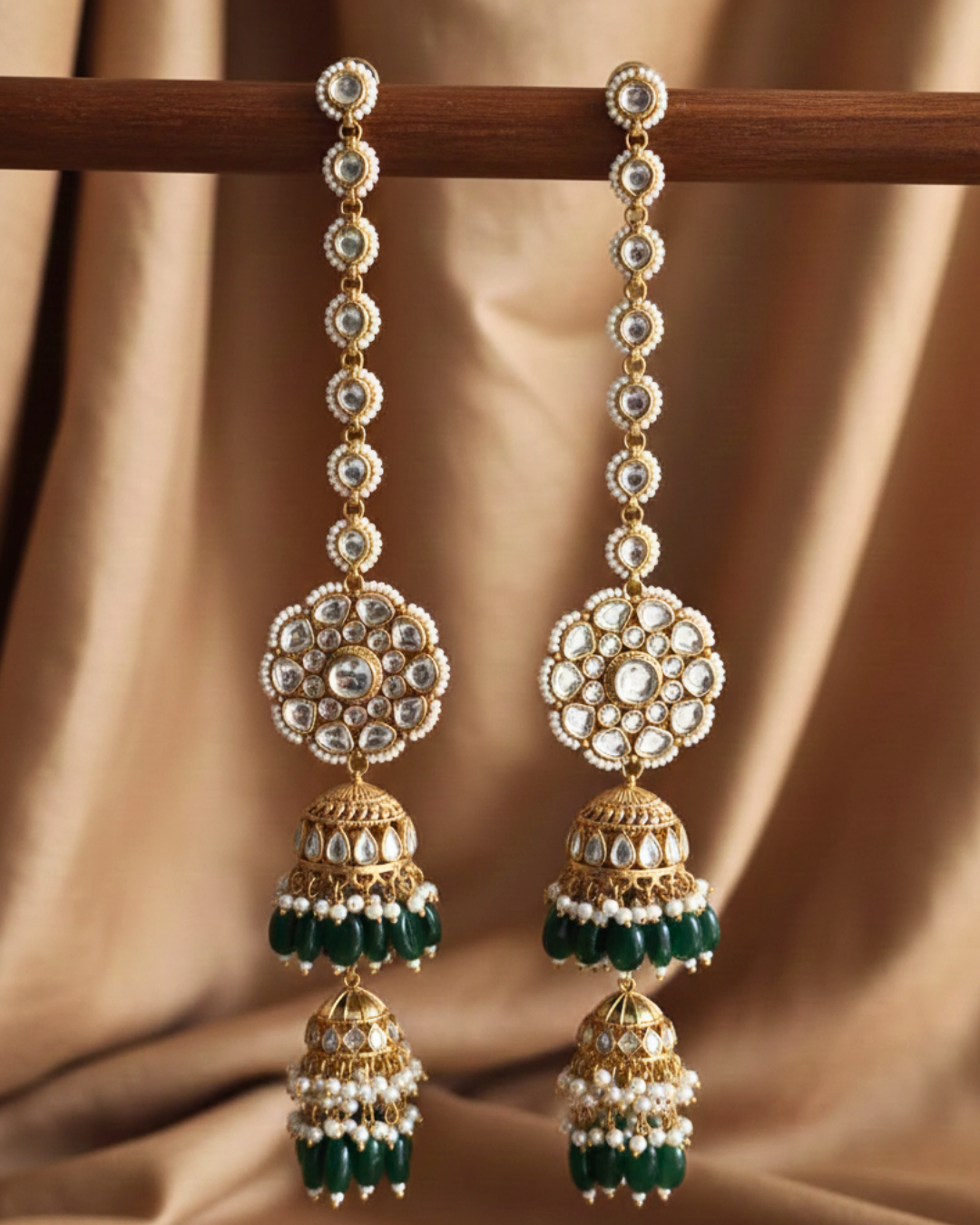 Sultana Tiered Jhumkas