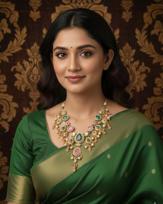Navrang Heirloom Polki Necklace
