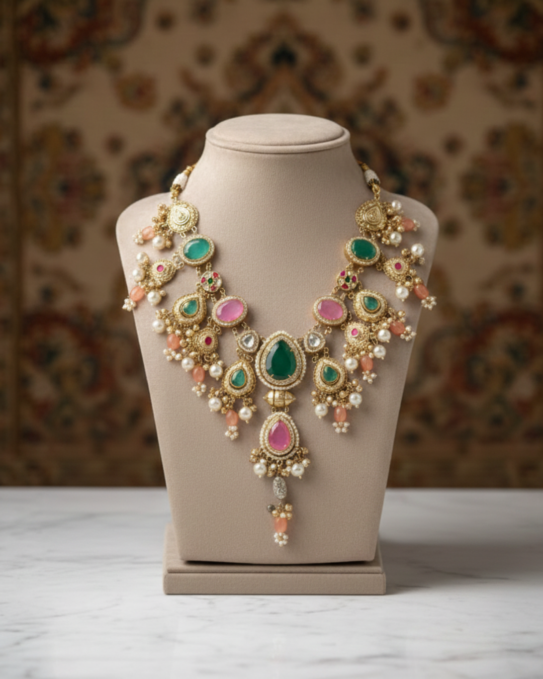 Navrang Heirloom Polki Necklace