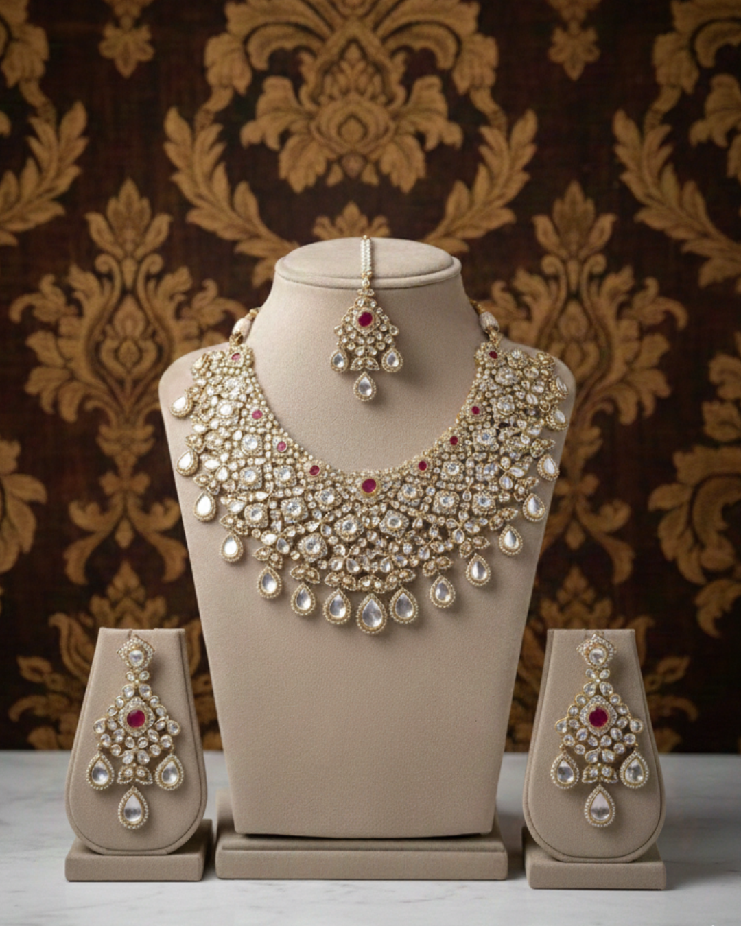 Nooréya Polki Bridal Necklace Set