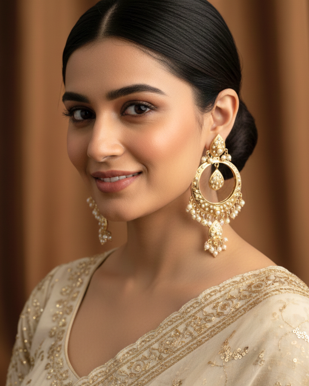 Noor Teardrop Chandbali