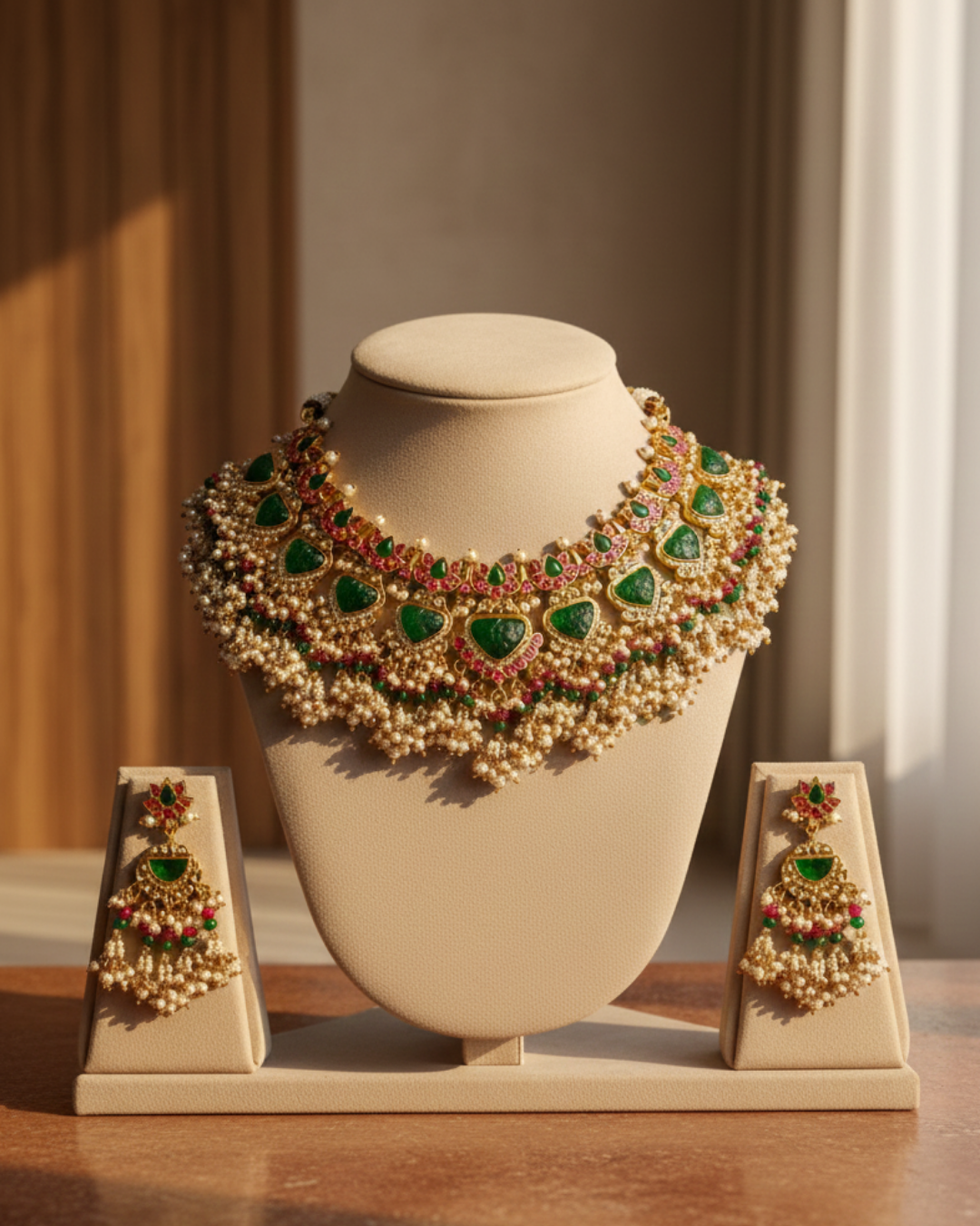 Zeenat-e-Zewar Pearl Choker Set