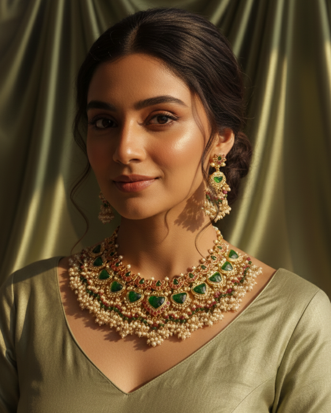 Zeenat-e-Zewar Pearl Choker Set