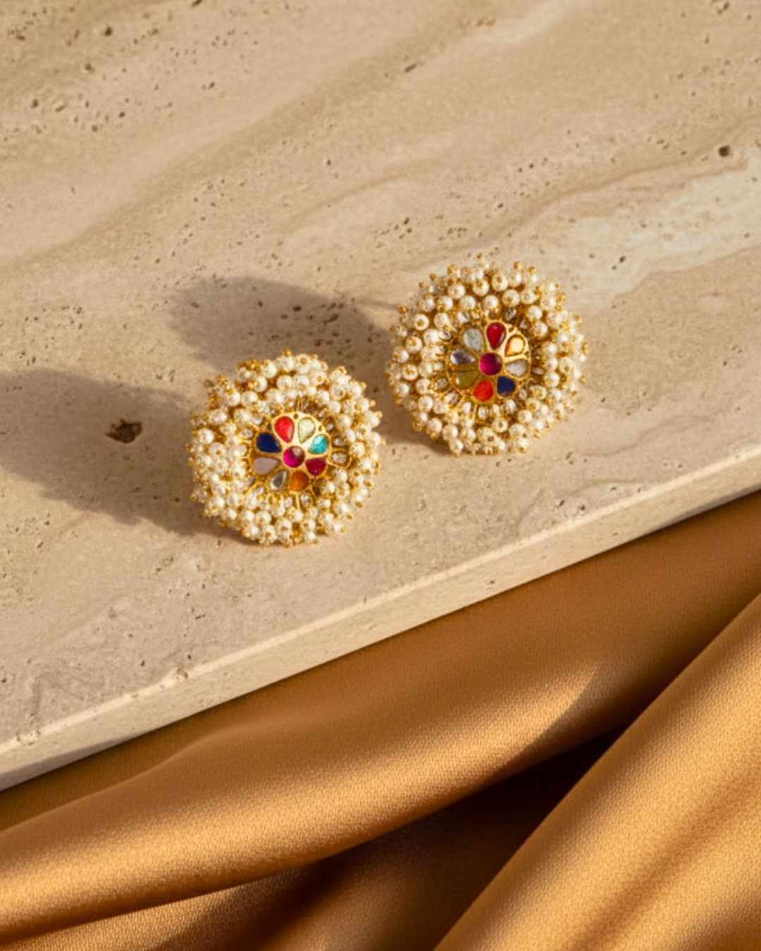 Navratna Noor Studs