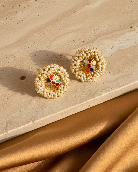 Navratna Noor Studs