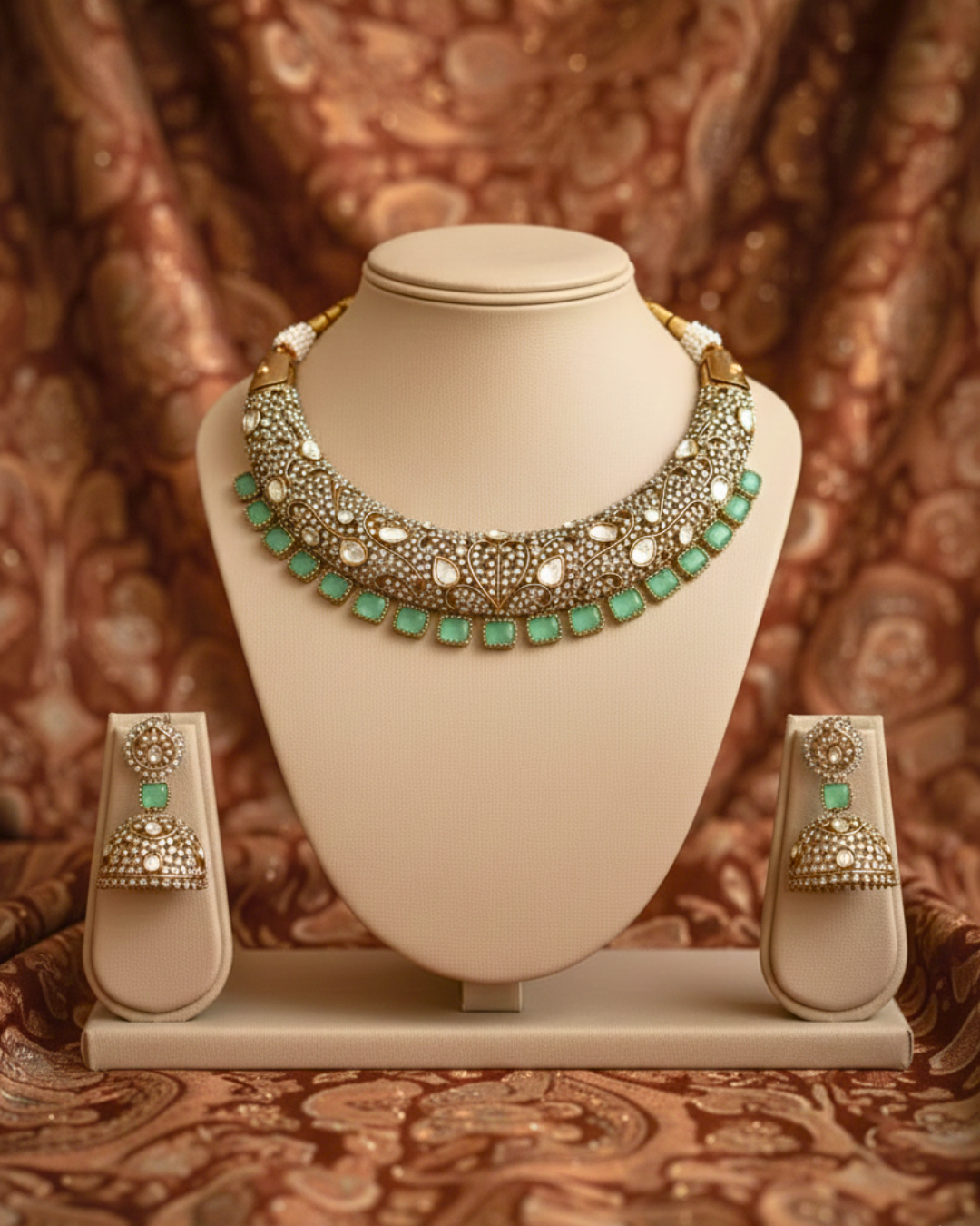 Noor-e-Emerald Choker Set
