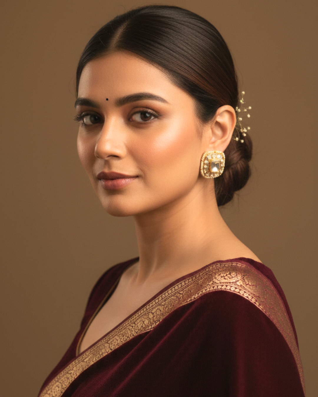 Noor-e-Safa Kundan Studs