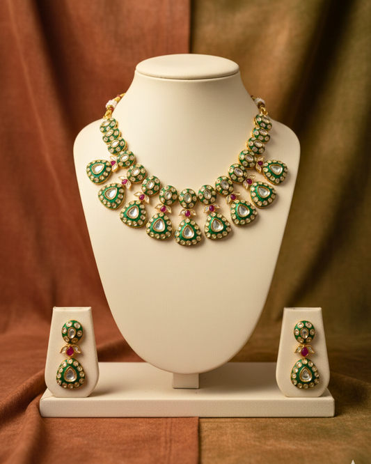 Firdaus Emerald Drop Set