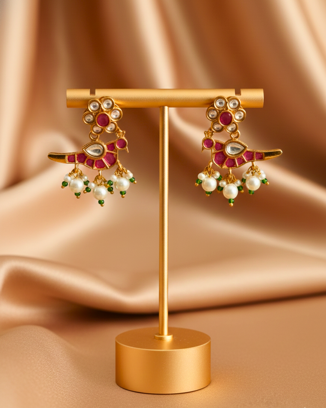 Mayura Kundan Earrings