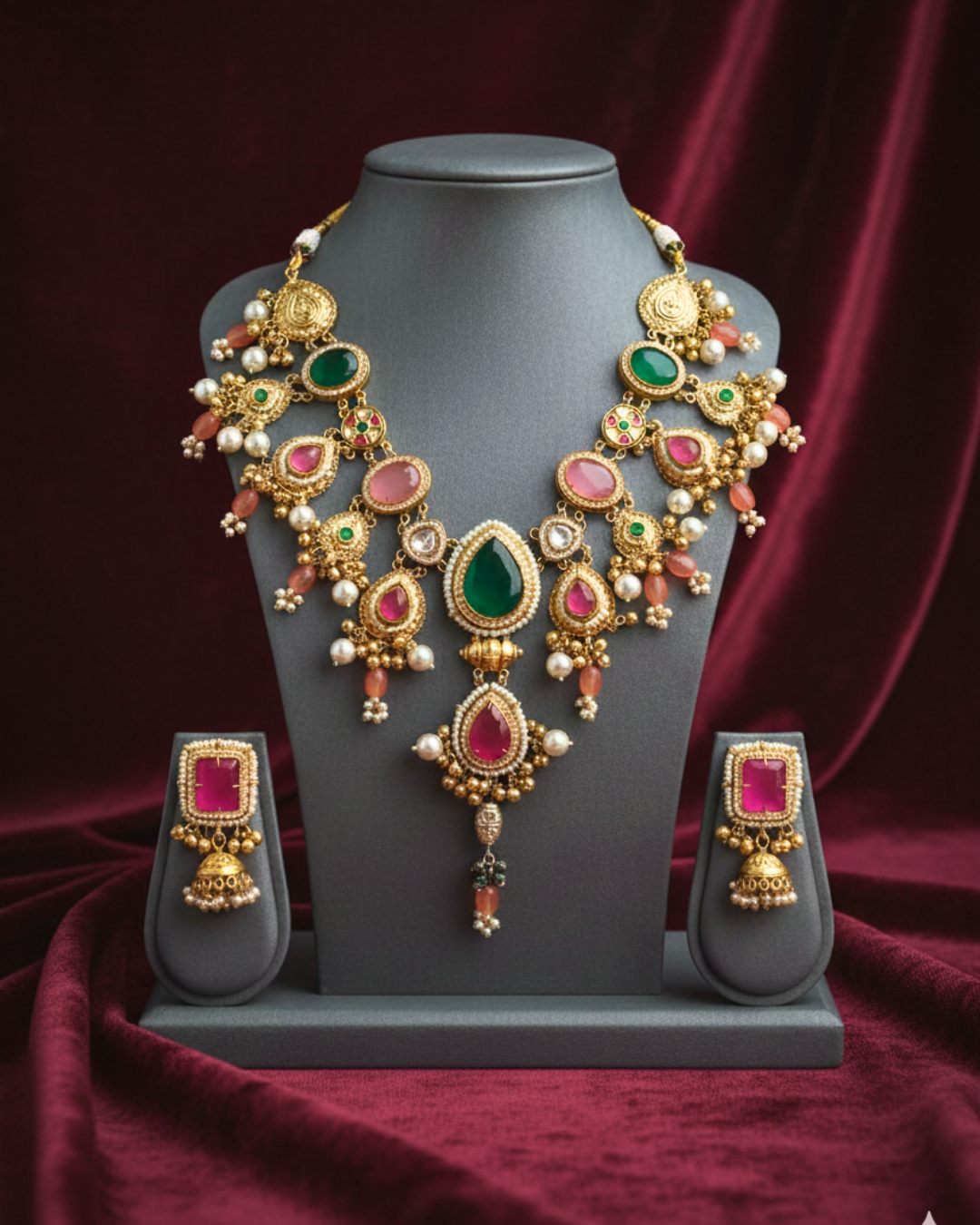 Navratna Heritage Meenakari Set