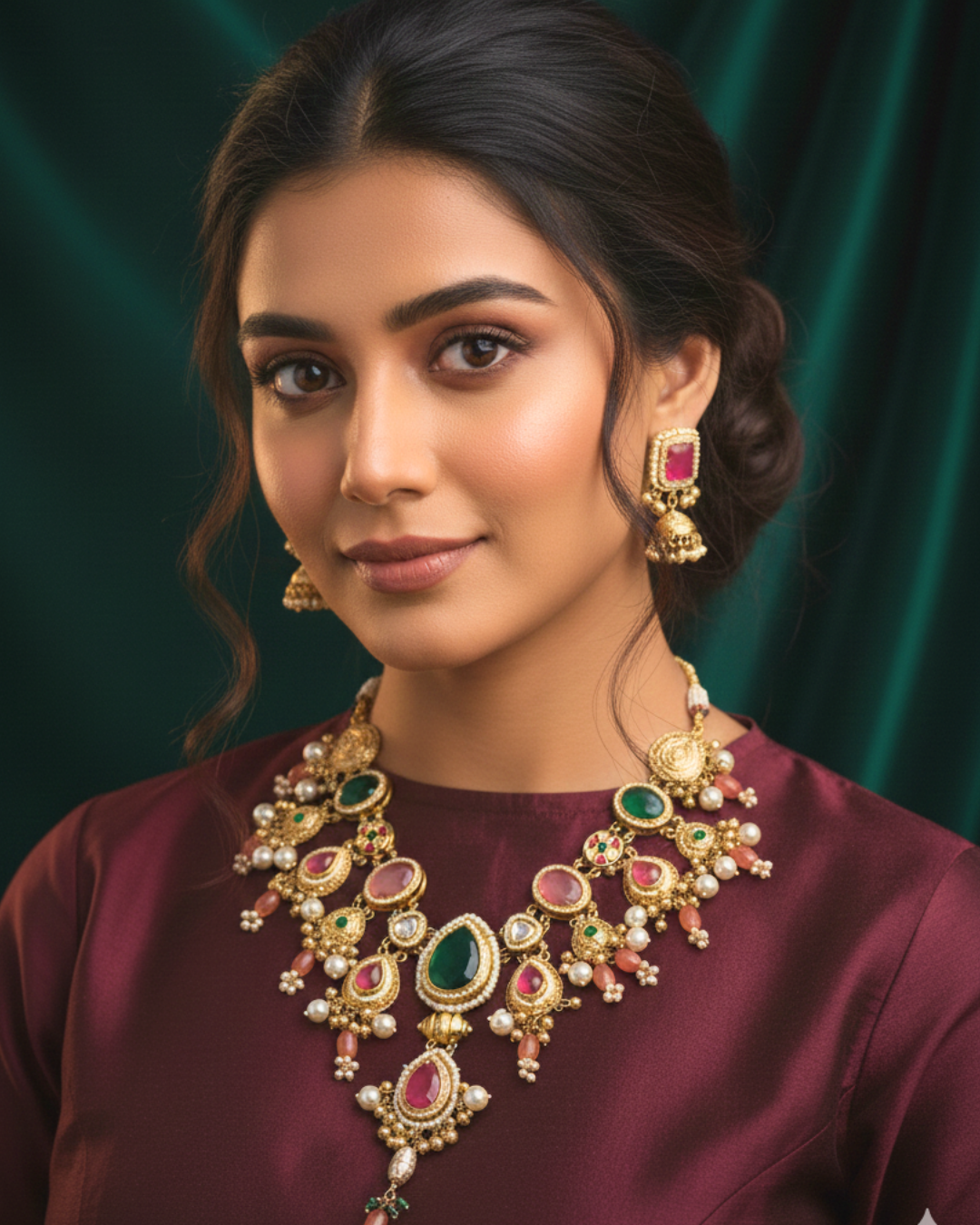 Navratna Heritage Meenakari Set
