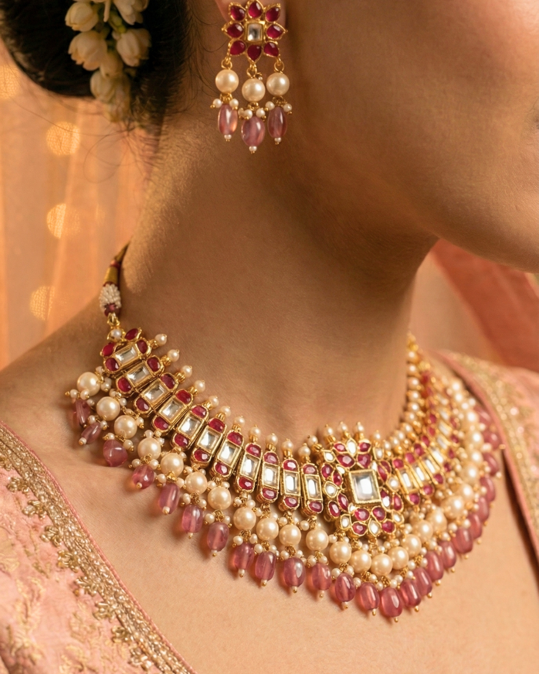 Laal Noor Kundan Set