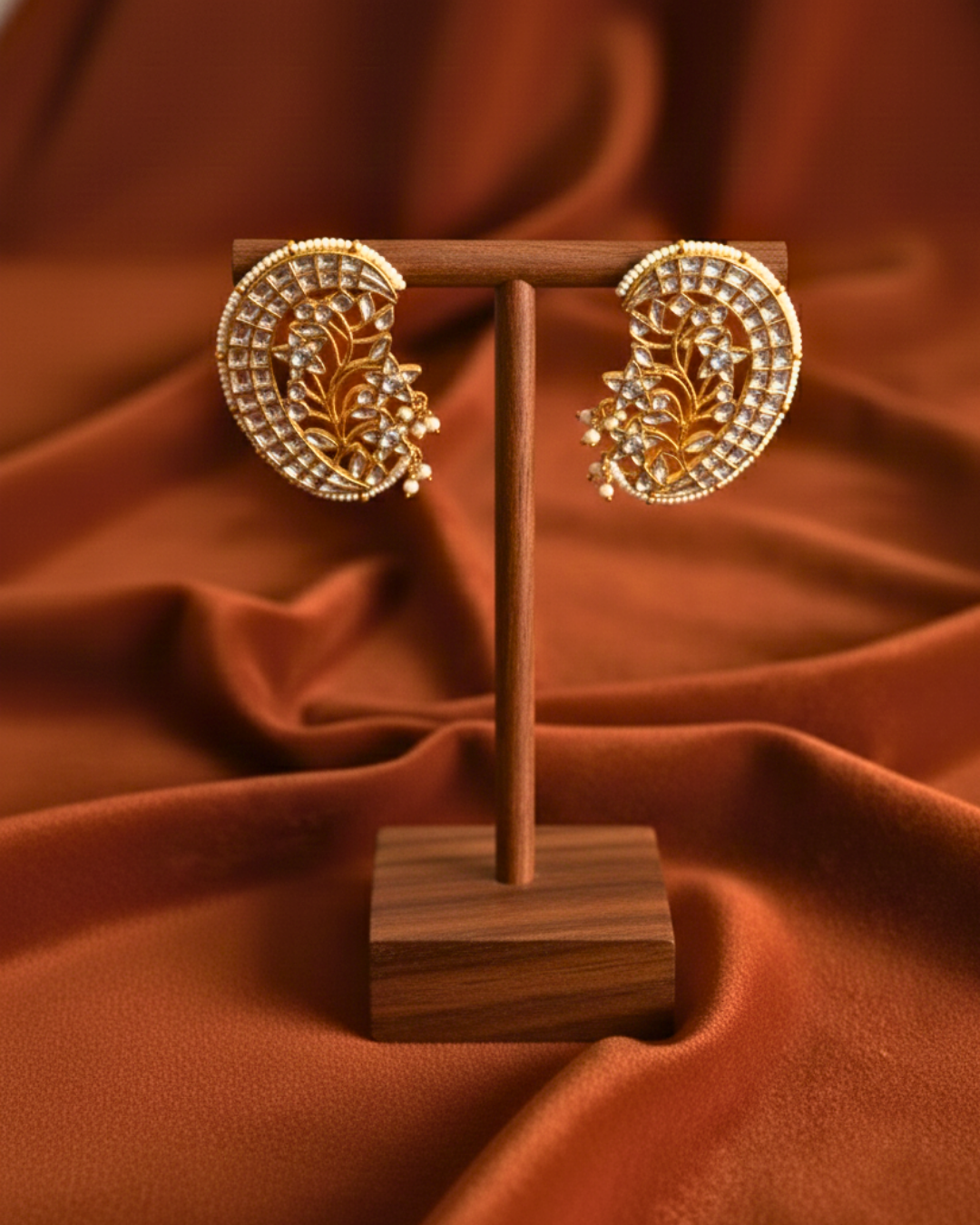 Chandrika Kundan Pearl Ear Cuffs
