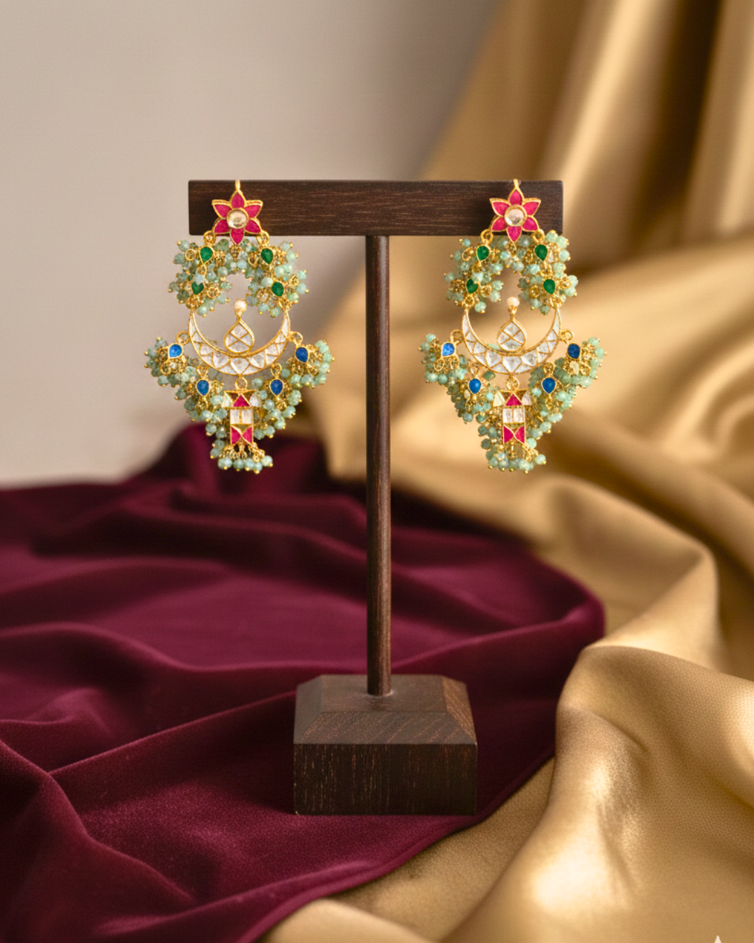 Mayura Gulabi Chandbalis