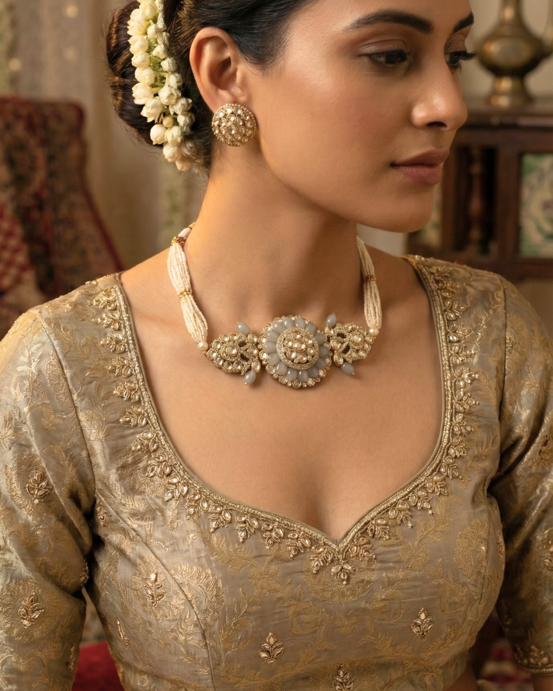 Nizam-e-Khaas Pearl Choker