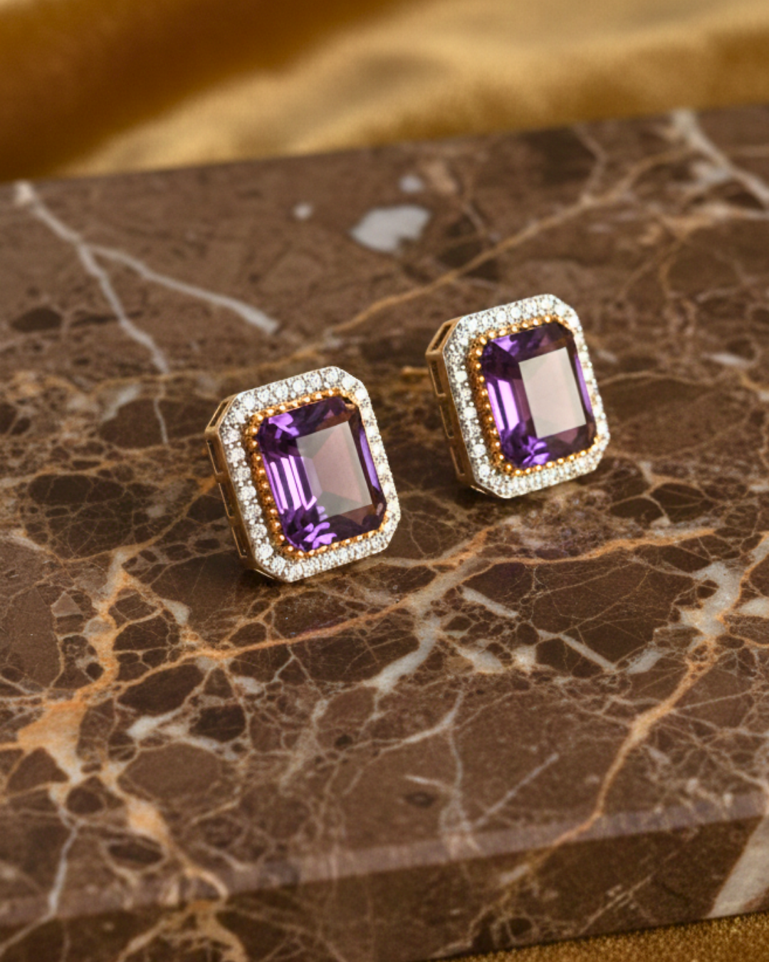 Amethyst Royale Studs