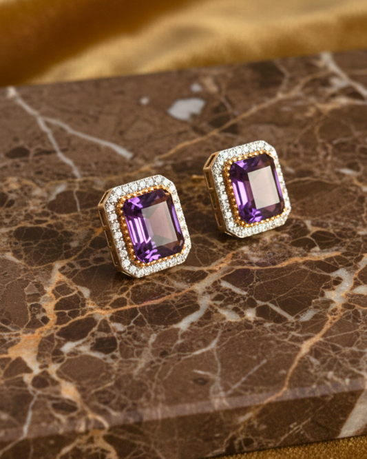 Amethyst Royale Studs