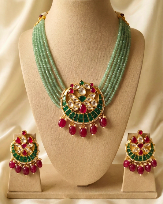 Gulbagh Meenakari Maharani Haar