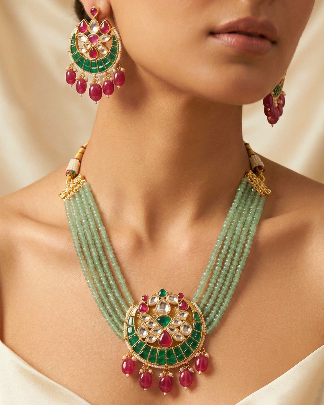 Gulbagh Meenakari Maharani Haar