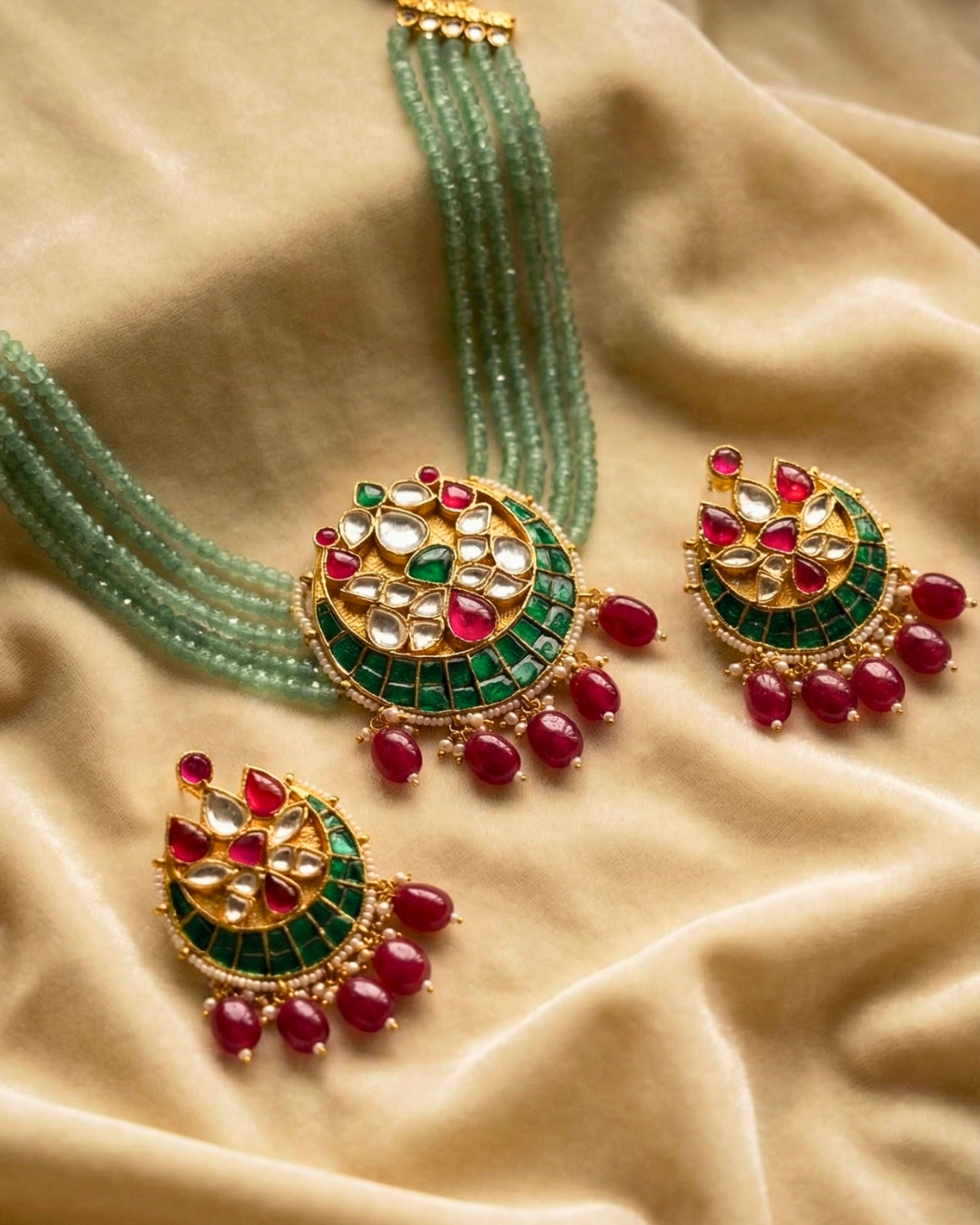 Gulbagh Meenakari Maharani Haar
