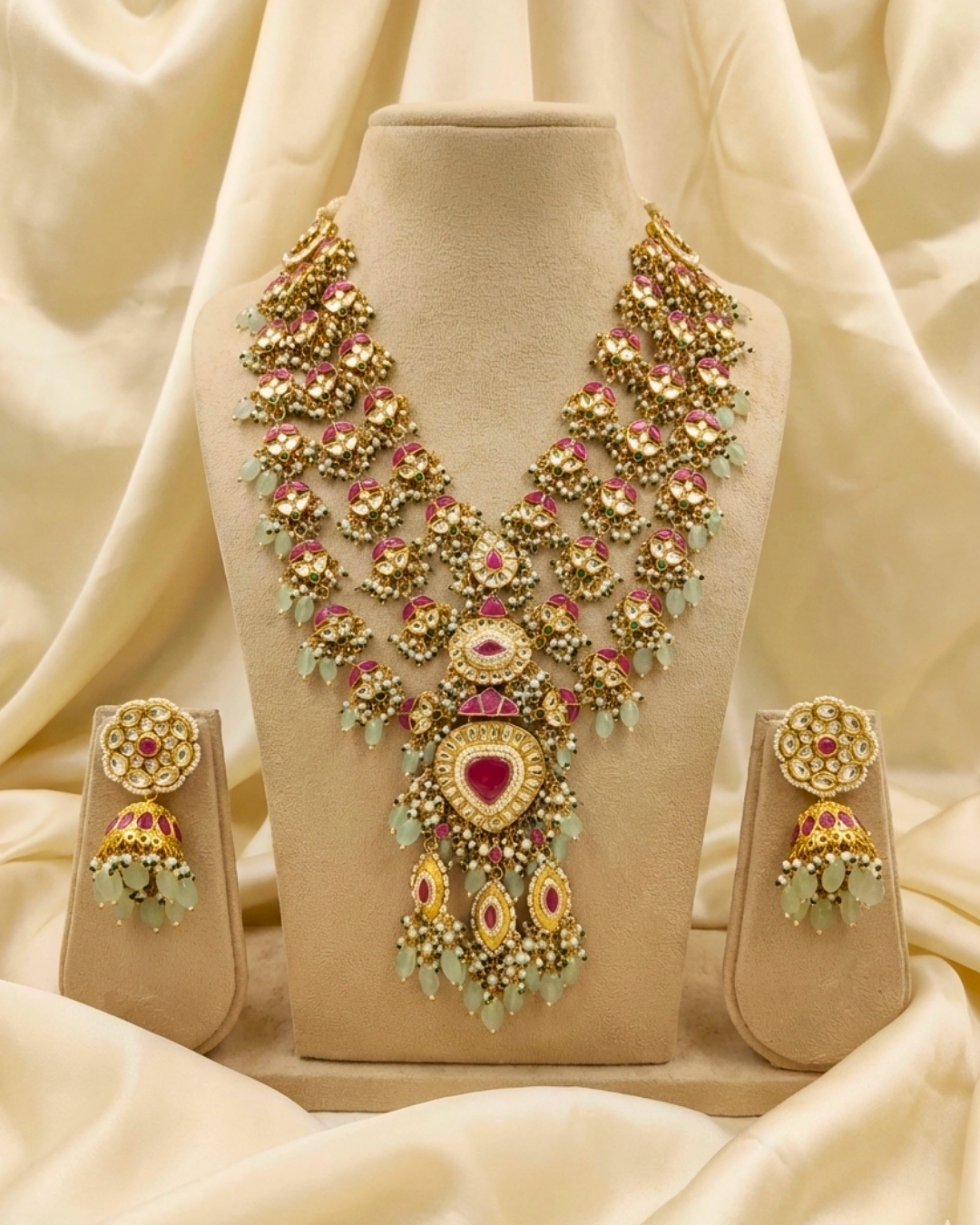 Ruhani Ruby Heritage Necklace Set