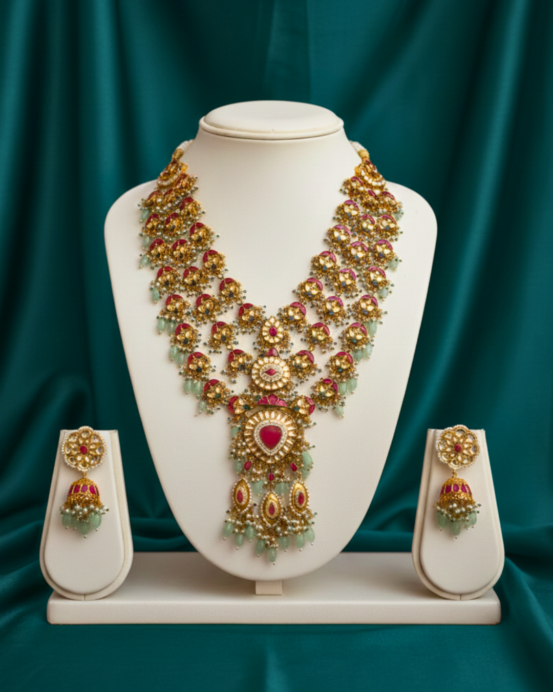 Ruhani Ruby Heritage Necklace Set