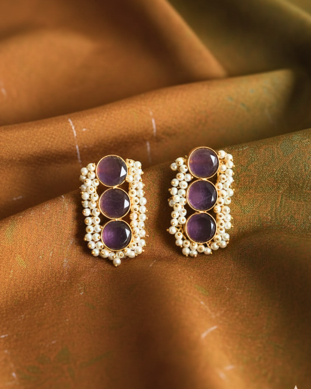 Amara Violet Studs