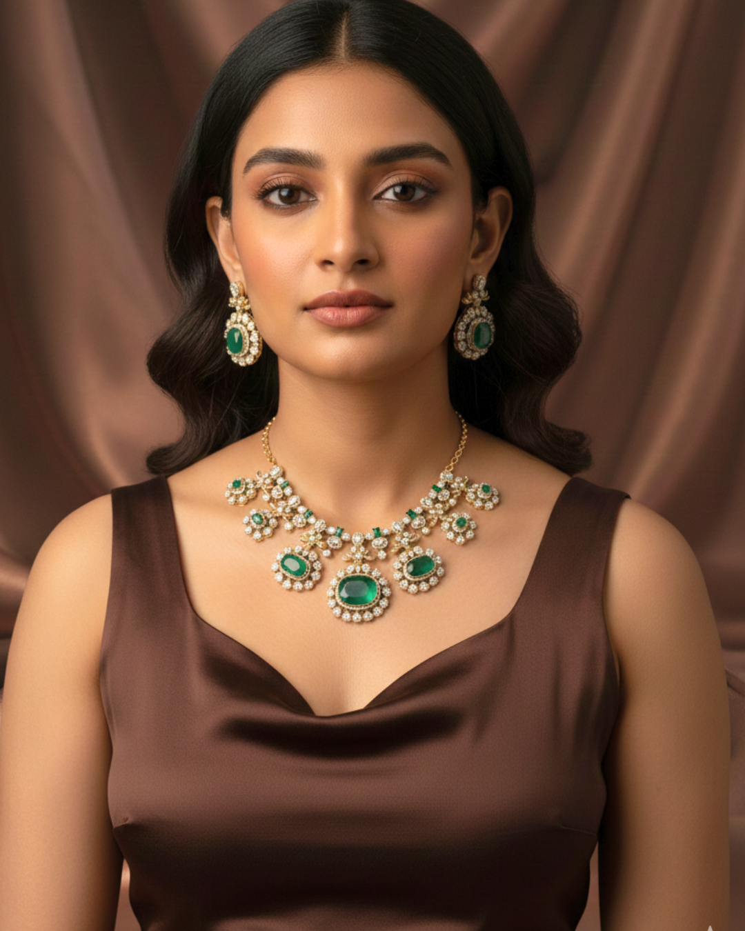 Zariné Emerald Heirloom Necklace Set
