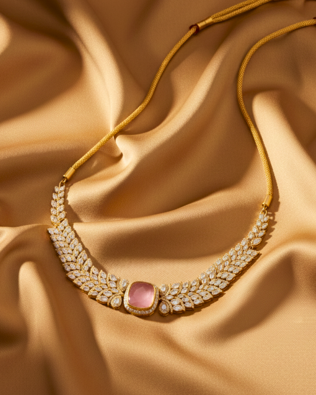 Gulabi Noor Polki Choker