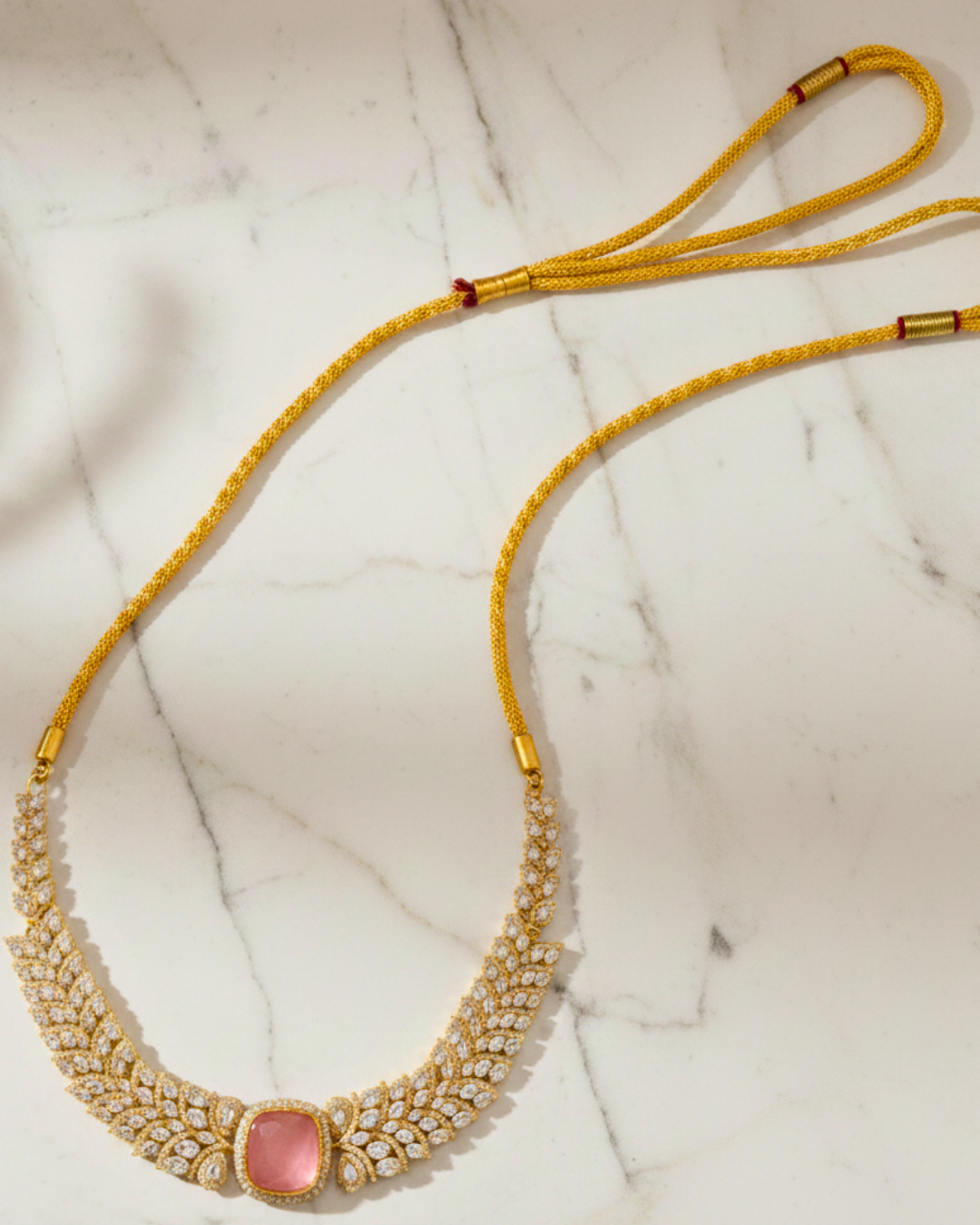 Gulabi Noor Polki Choker
