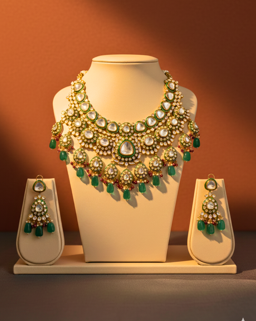 Zarmina Emerald Heirloom Necklace Set