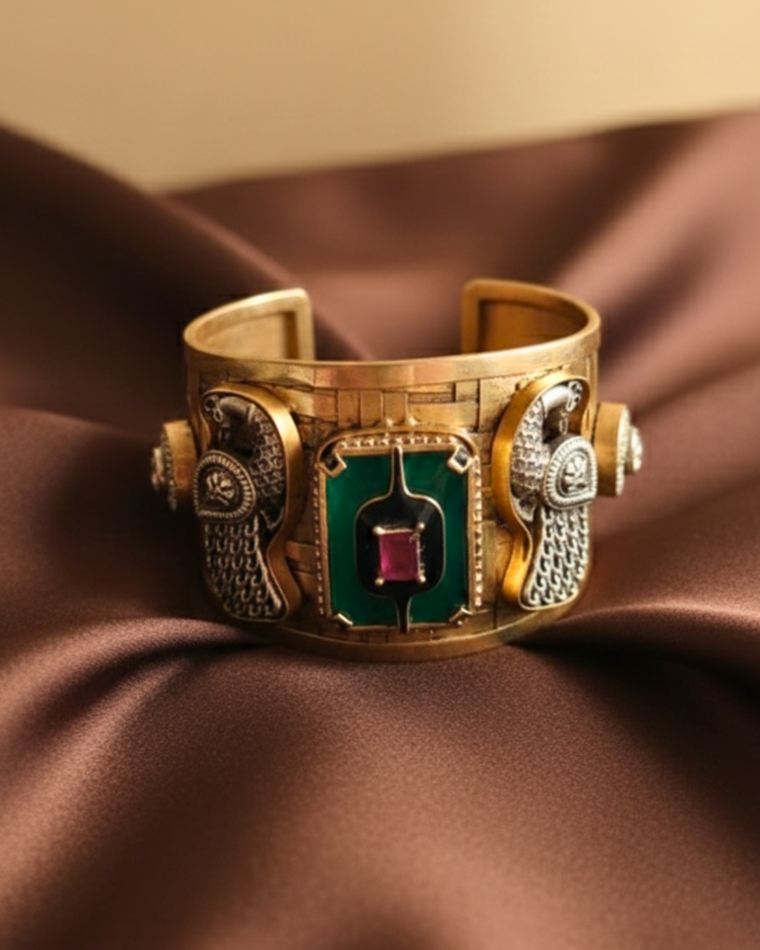 The Imperial Emerald Cuff