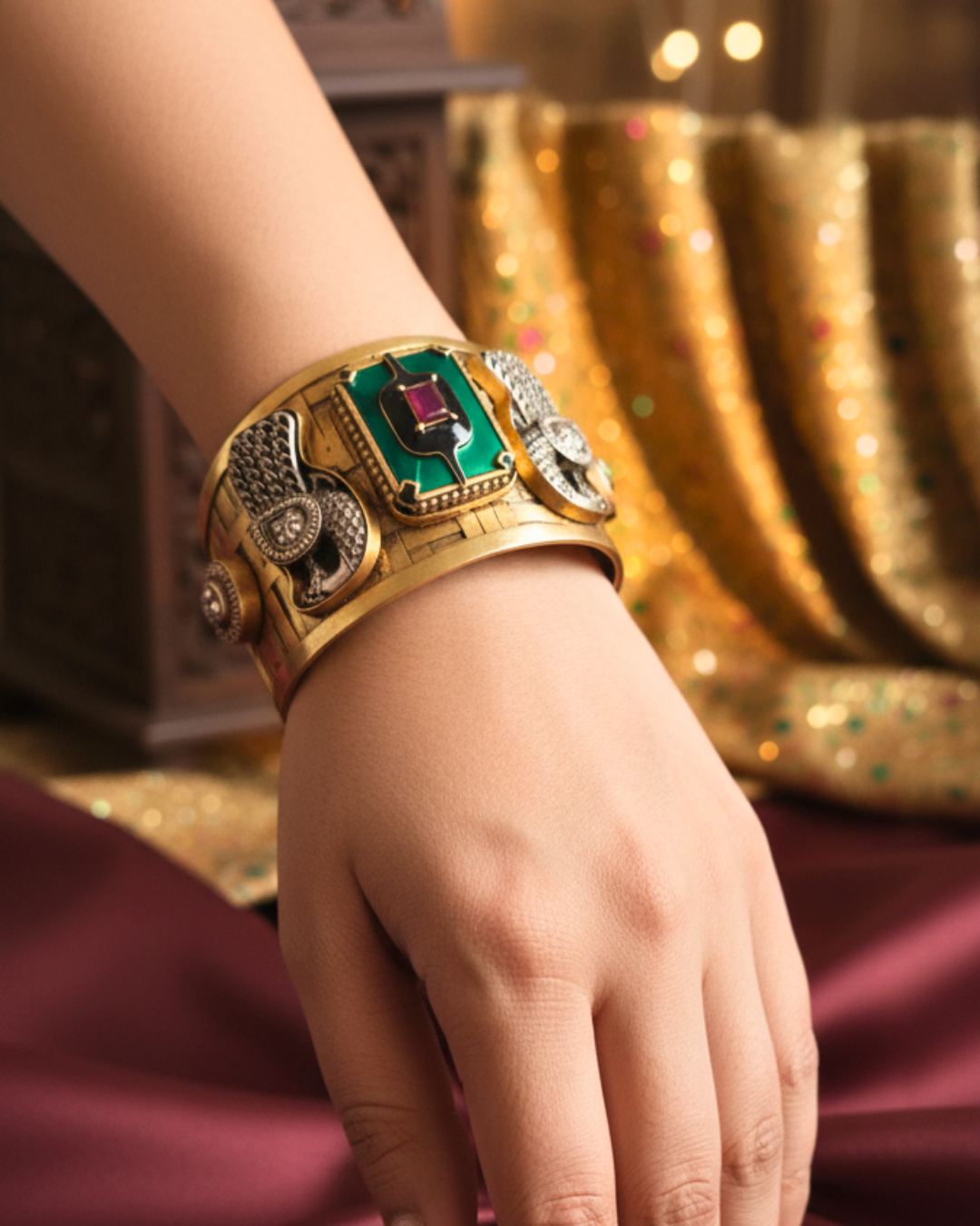 The Imperial Emerald Cuff