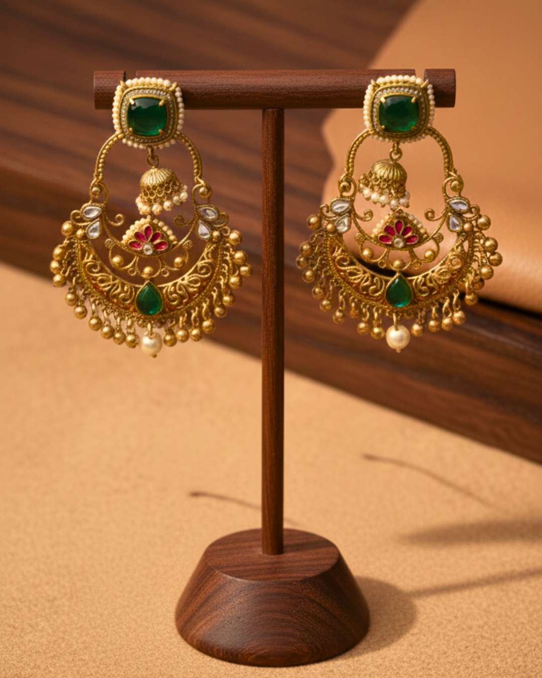 Kavya Emerald Grace Earrings