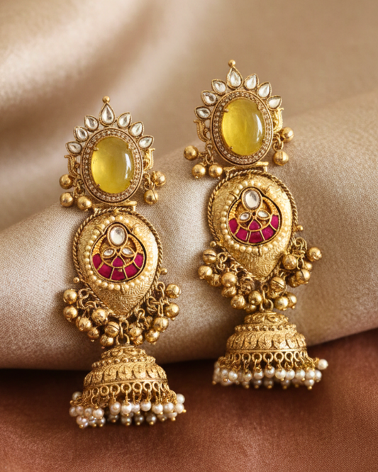 Amara Sunehri Jhumkas