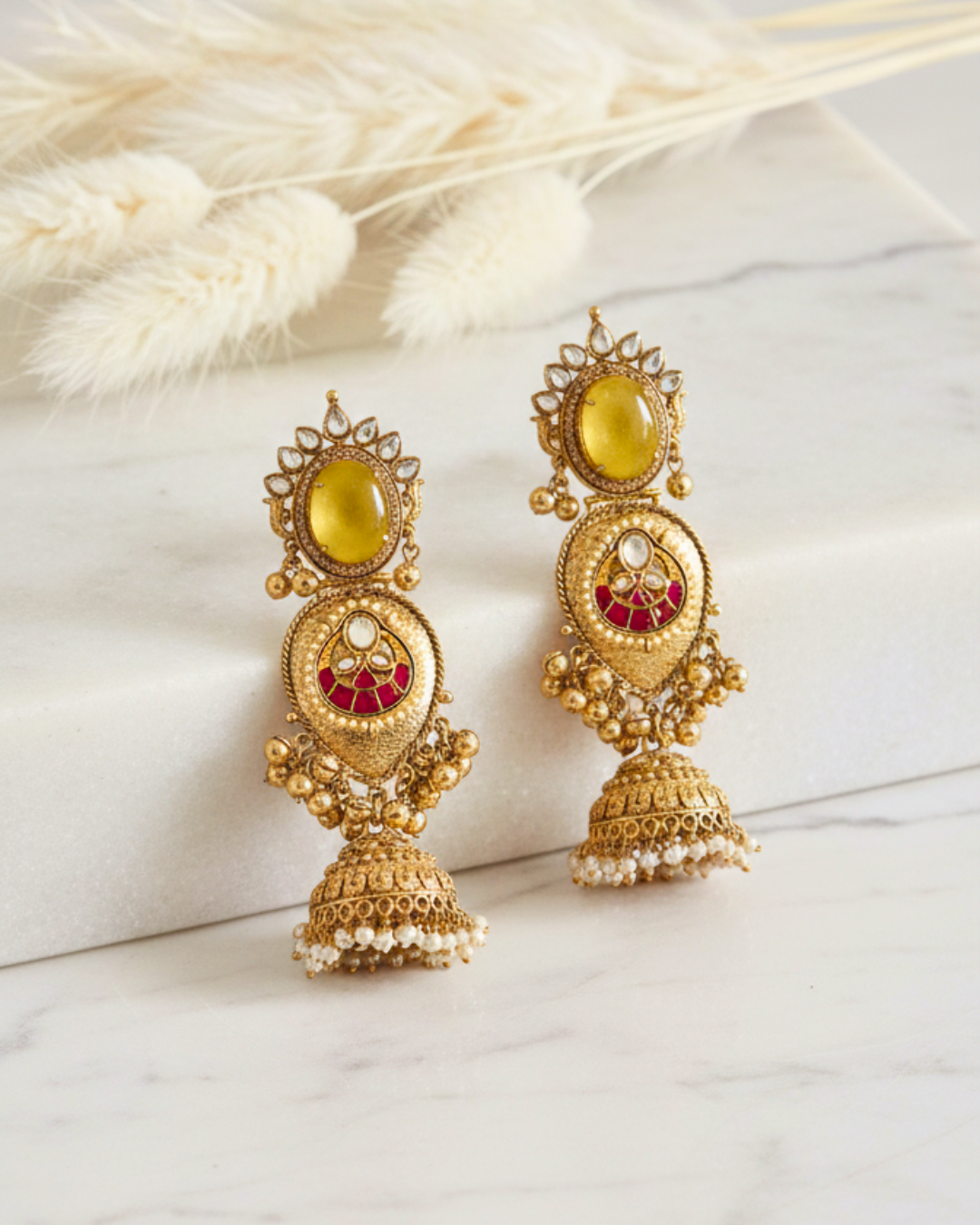 Amara Sunehri Jhumkas